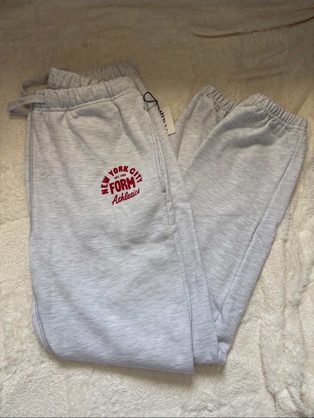 Form Activewear Light Gray NYC Joggers